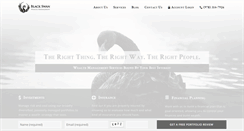 Desktop Screenshot of blackswanwealth.com